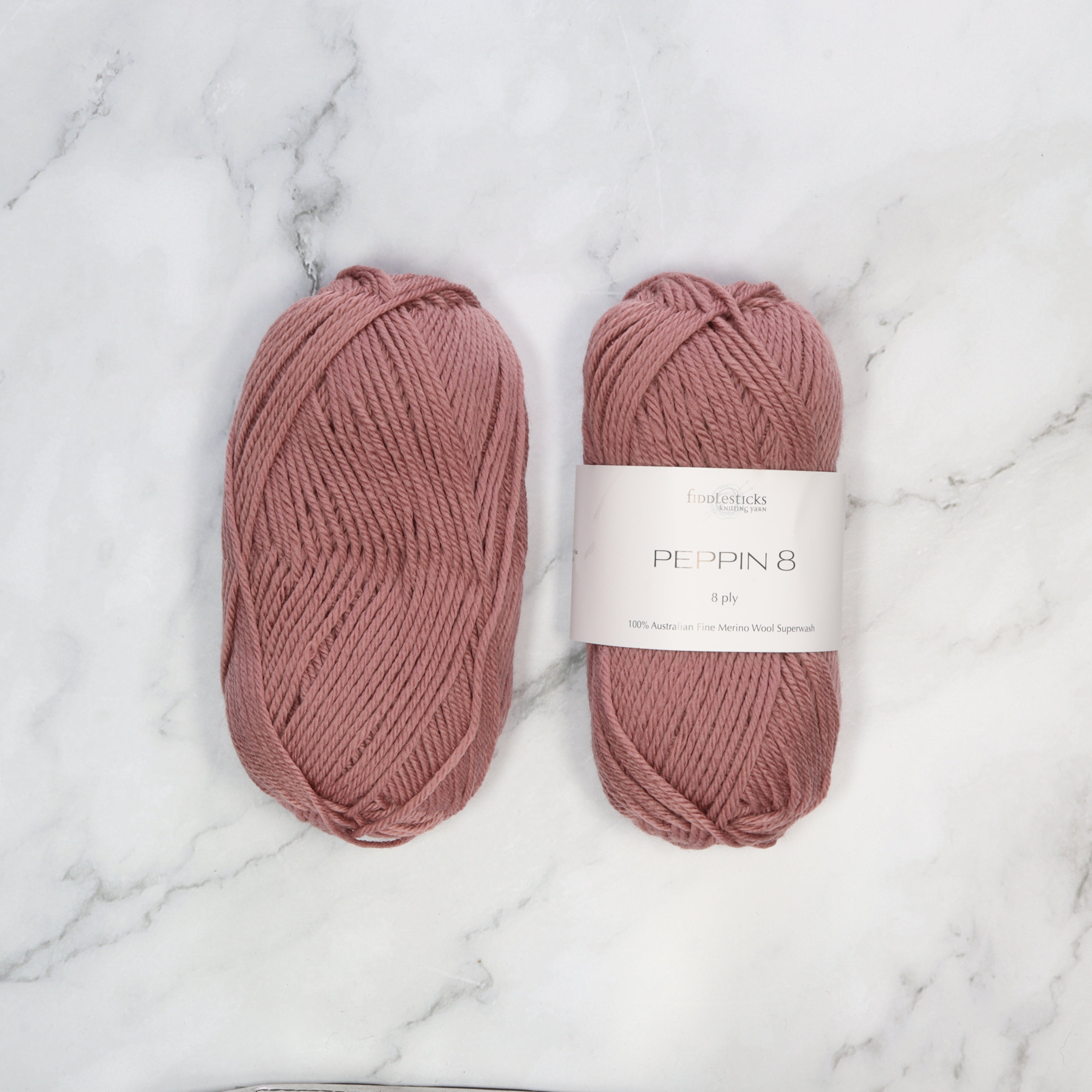 Fiddlesticks Peppin 8 in colourway Make Up – 8ply weight wool yarn