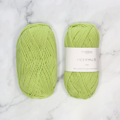 Fiddlesticks Peppin 8 in colourway Citrine – 8ply weight wool yarn