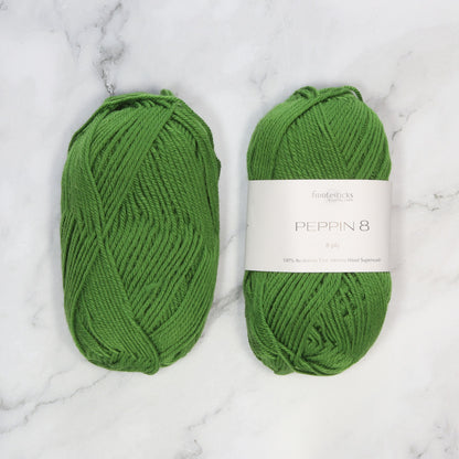 Fiddlesticks Peppin 8 in colourway Mint – 8ply weight wool yarn