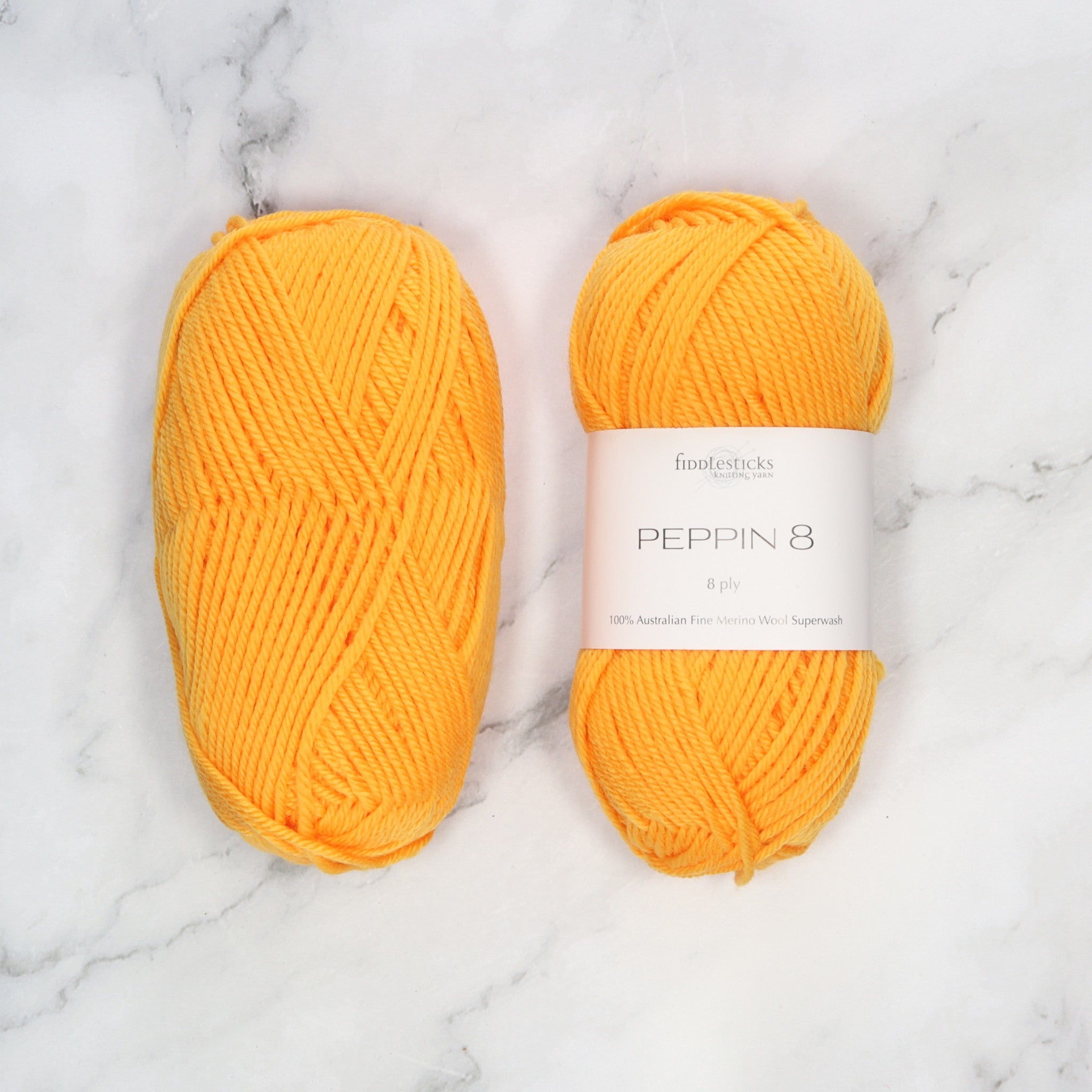 Fiddlesticks Peppin 8 in colourway Duck – 8ply weight wool yarn