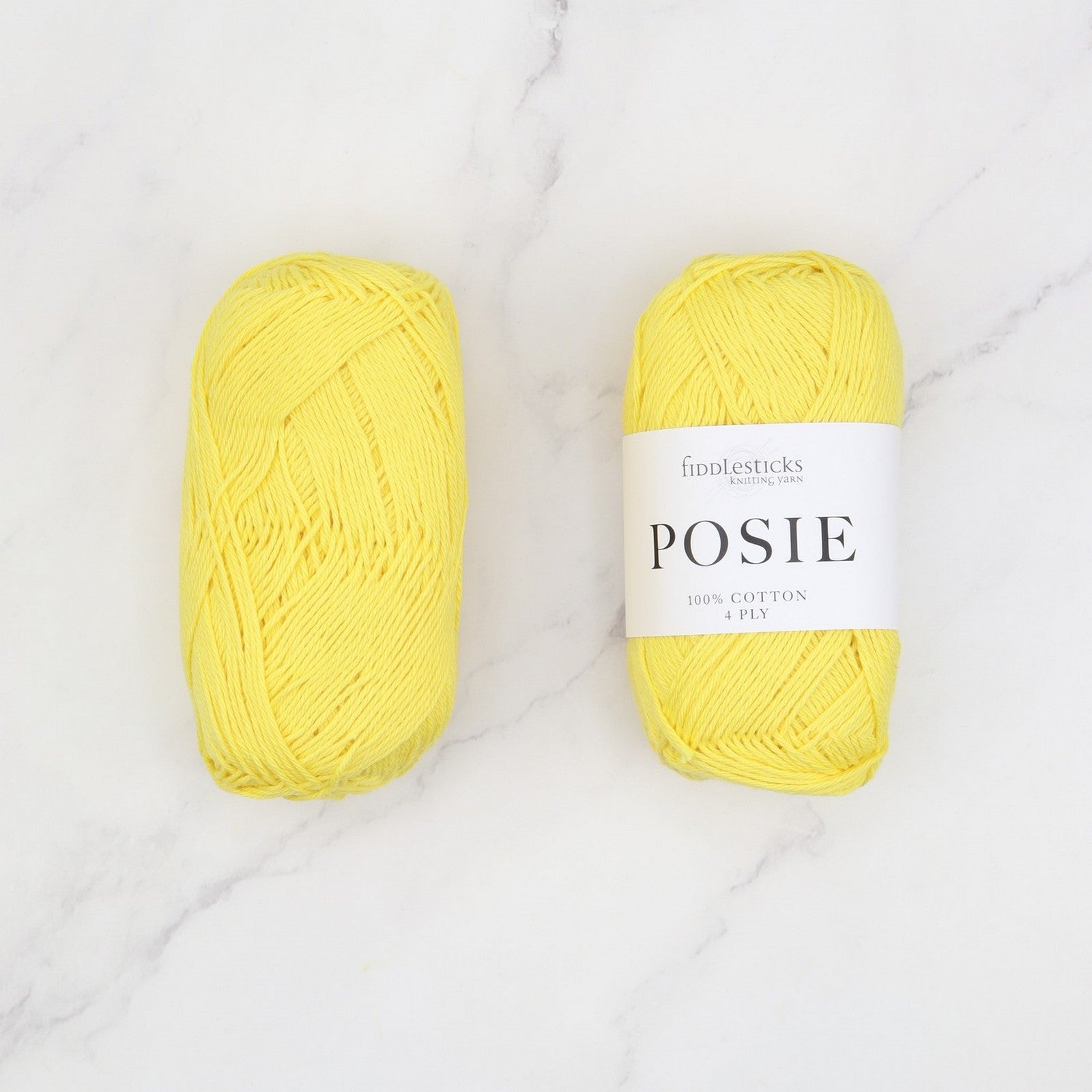 Fiddlesticks Posie in colourway Duck – 4ply weight cotton yarn