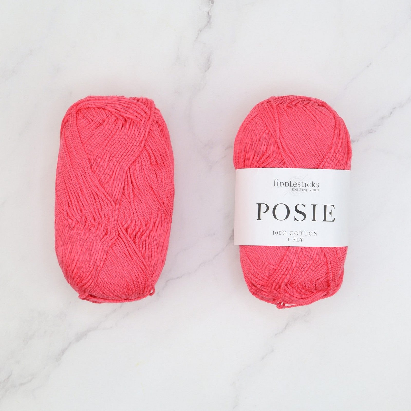 Fiddlesticks Posie in colourway Watermelon – 4ply weight cotton yarn