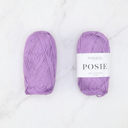 Fiddlesticks Posie in colourway Quartz – 4ply weight cotton yarn