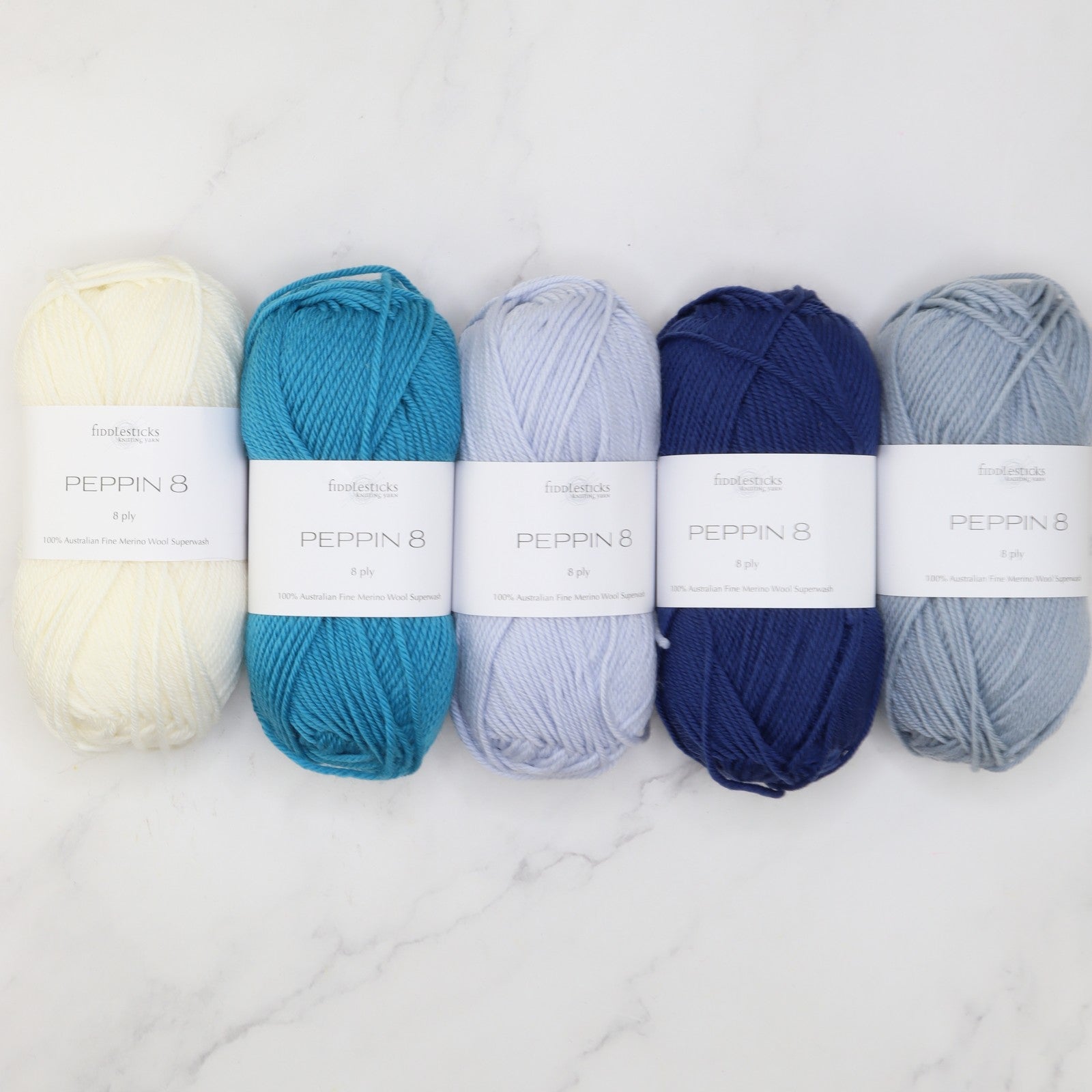 Squircles Blanket kit, colourway Rain, Rain, Go Away