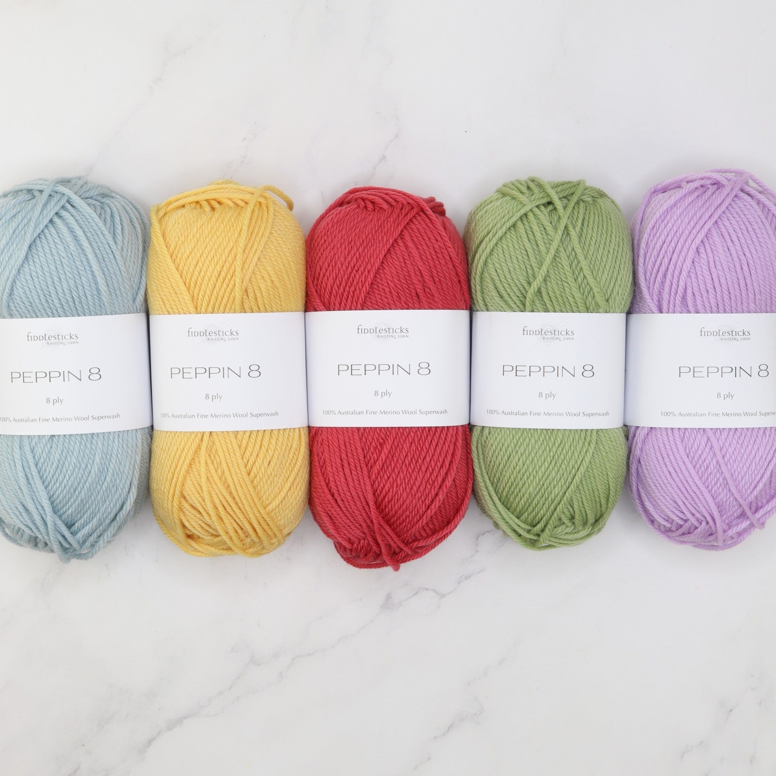Squircles Blanket kit, colourway Somewhere Over the Rainbow
