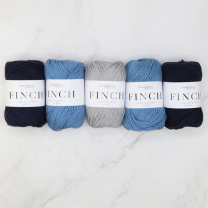 Triss Baby Blanket kit, colourway Jeans