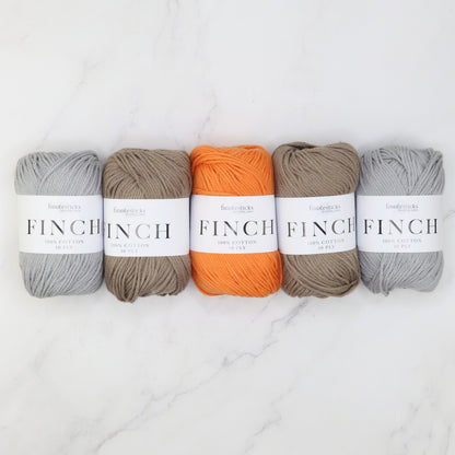 Triss Baby Blanket kit, colourway Mandarin