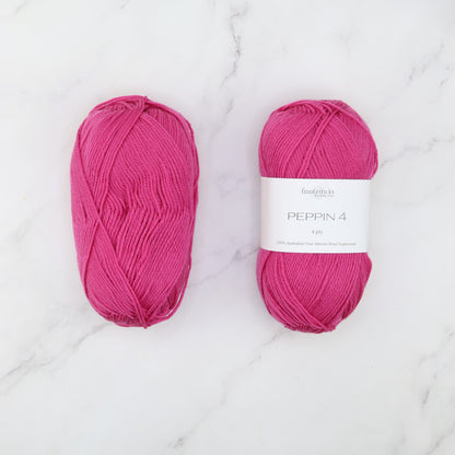 Wiltshire Cardigan kit, colourway Lipstick