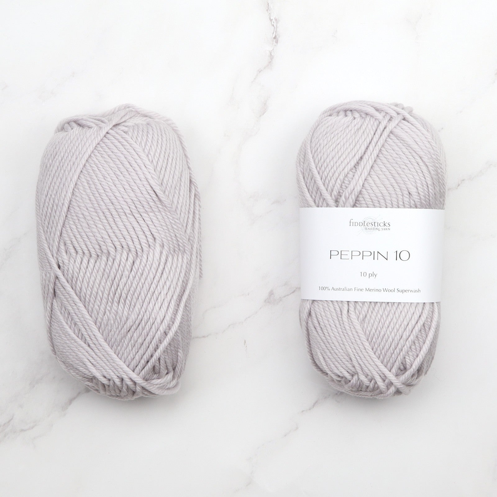 Woolf Shawl kit, colourway Silver