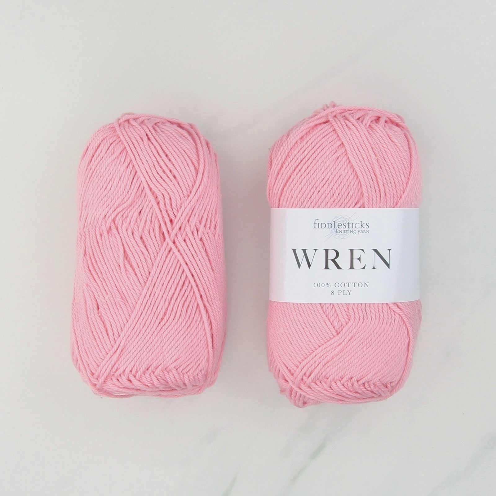 Fiddlesticks Wren in colourway W 010 Fairy – 8ply weight cotton yarn