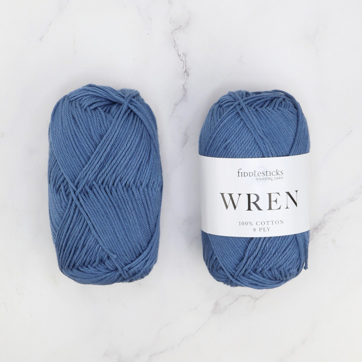 Fiddlesticks Wren in colourway W 042 Petrol – 8ply weight cotton yarn