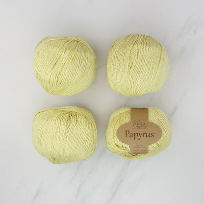 Fibra Natura Papyrus in colourway 229-03 Yellow – 8ply weight cotton, silk yarn