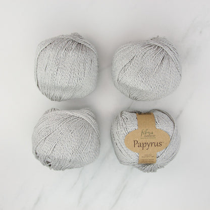 Fibra Natura Papyrus in colourway 229-21 Grey – 8ply weight cotton, silk yarn