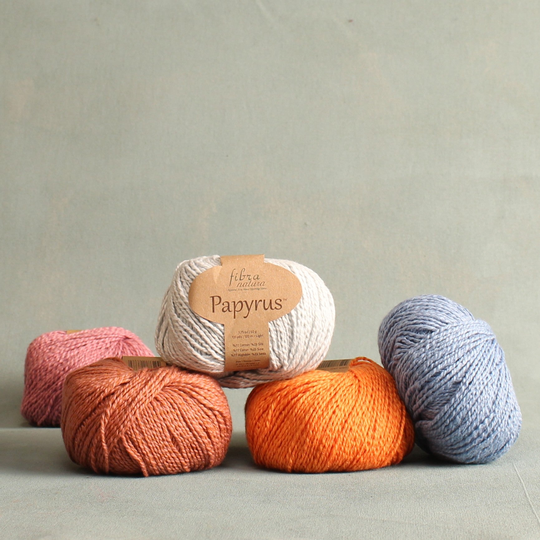 Fibra Natura Papyrus – 8ply weight cotton, silk yarn – view 6