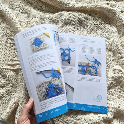 Granny Square Academy – crochet pattern book – view 3