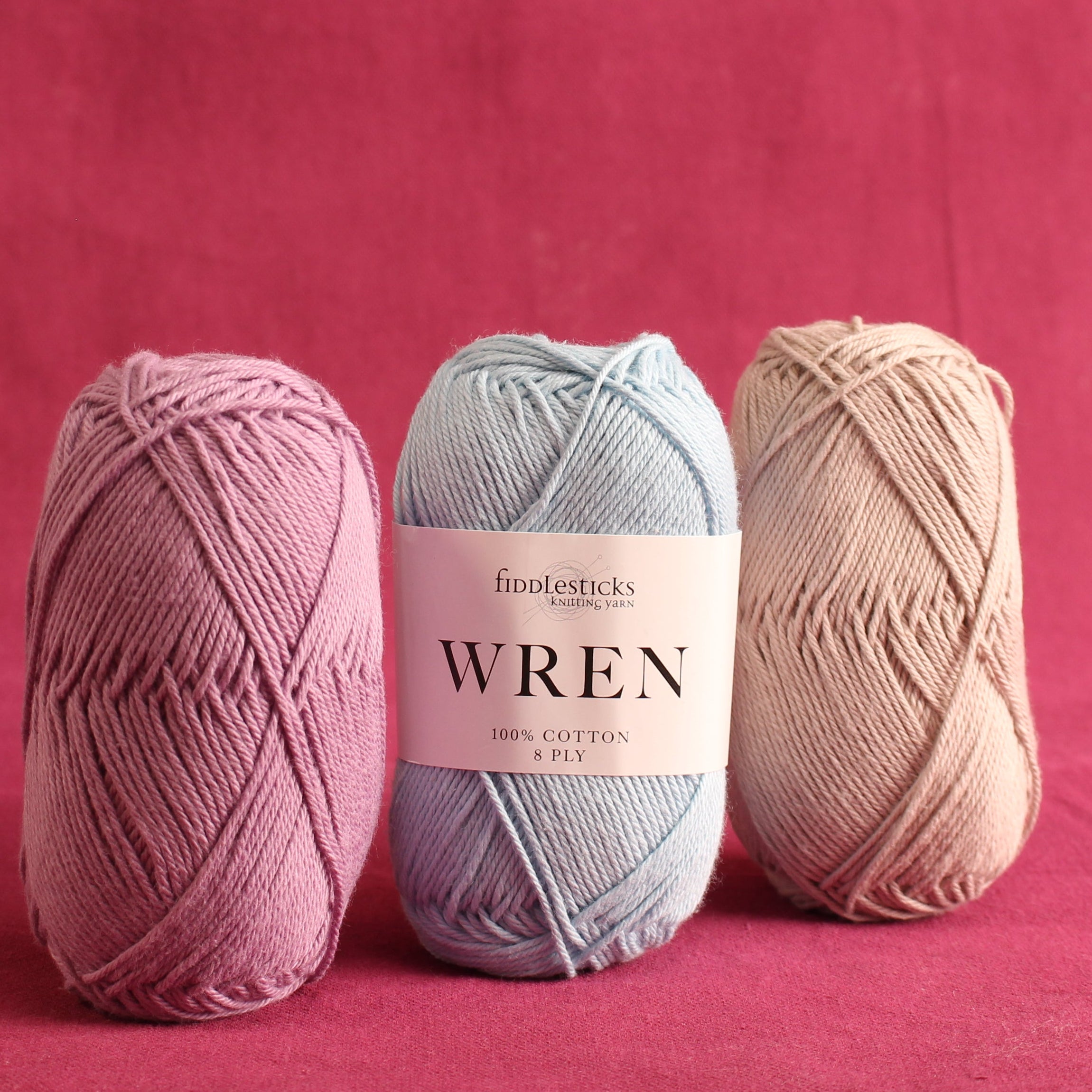 Fiddlesticks Wren – 8ply weight cotton yarn