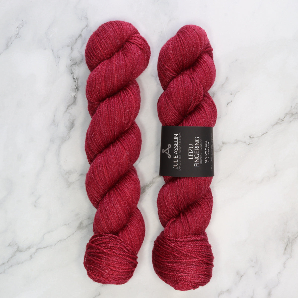 Julie Asselin Leizu Fingering in colourway Alicia – 4ply weight merino, silk yarn