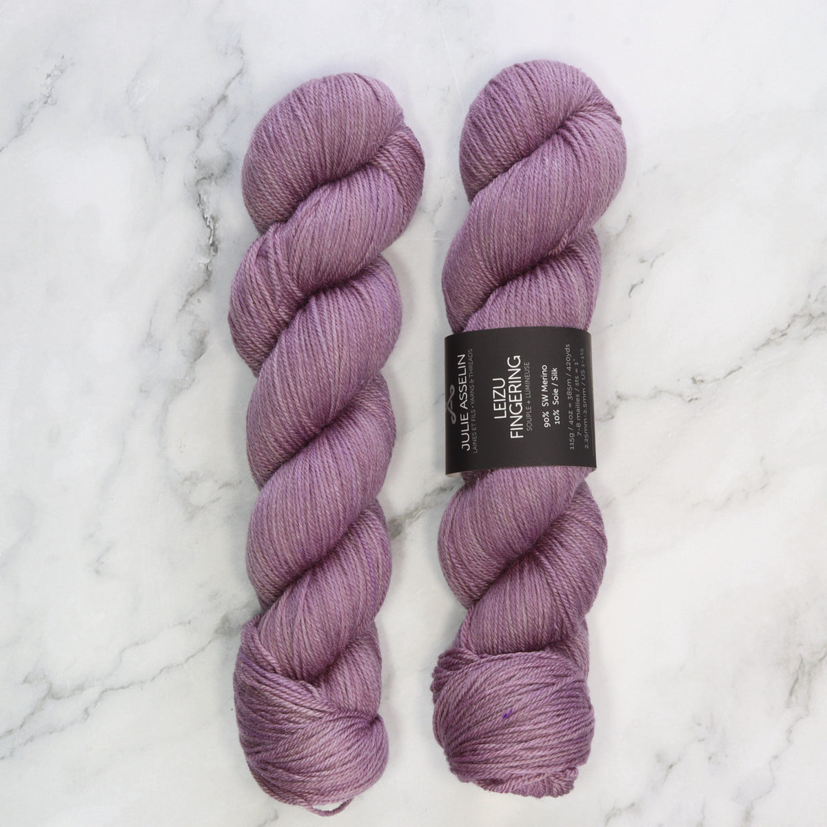 Julie Asselin Leizu Fingering in colourway Wendy – 4ply weight merino, silk yarn