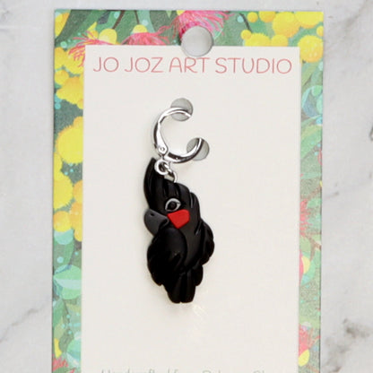 Jo Joz Art Studio Australian Birds Stitch Markers – Palm Cockatoo