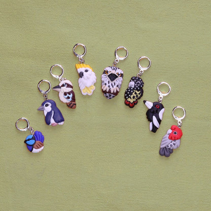 Jo Joz Art Studio Australian Birds Stitch Markers