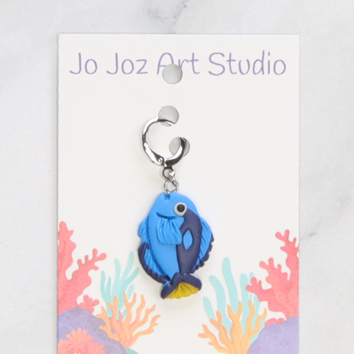 Jo Joz Art Studio Marine Life Stitch Markers – Blue Tang (Dory)
