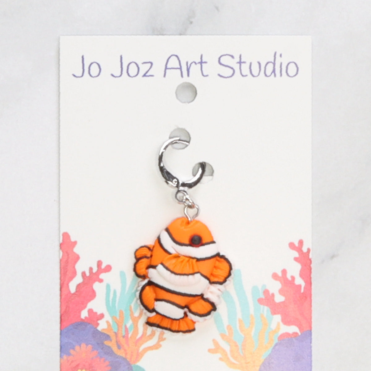 Jo Joz Art Studio Marine Life Stitch Markers – Clown Fish (Nemo)