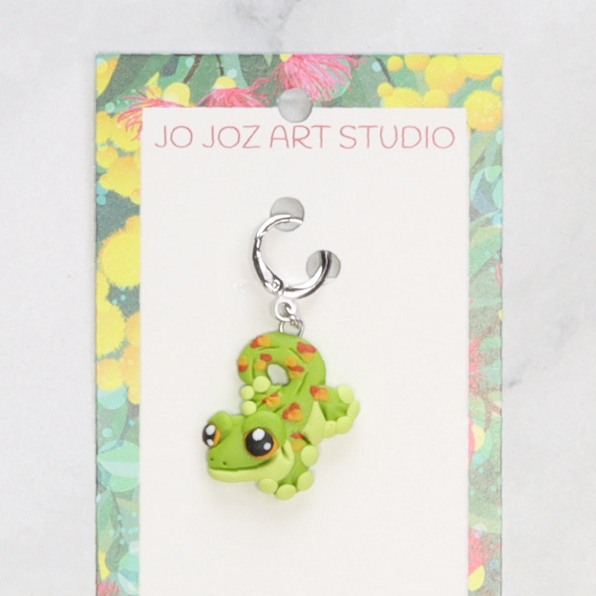 Jo Joz Art Studio Reptiles Stitch Markers – Gecko
