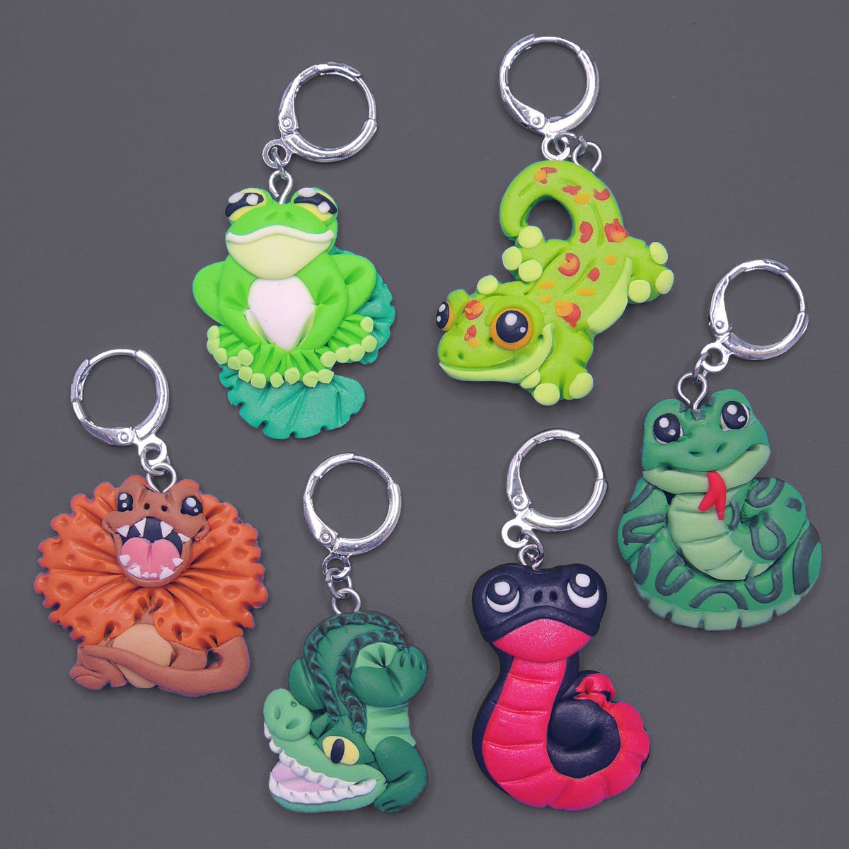 Jo Joz Art Studio Reptiles Stitch Markers