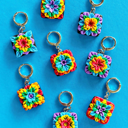 Jo Joz Art Studio Granny Square Bright Stitch Markers