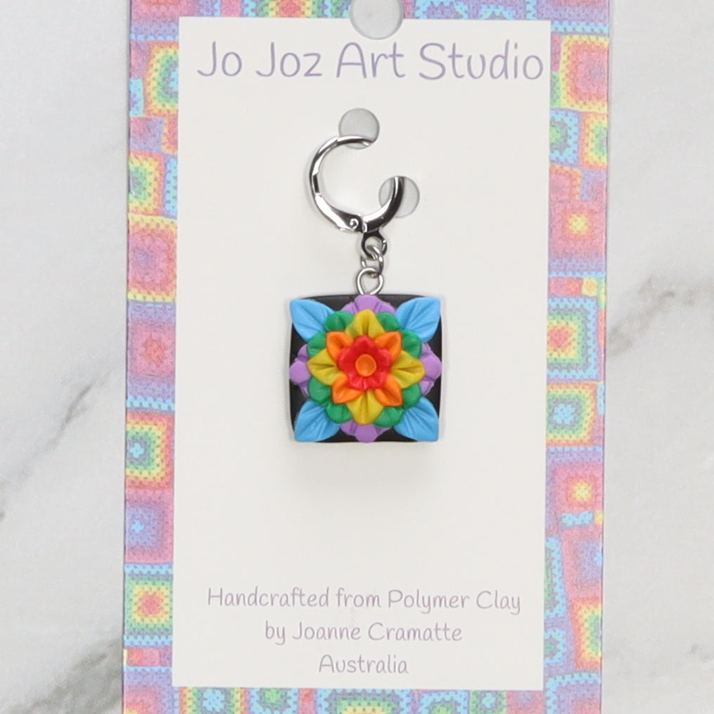 Jo Joz Art Studio Granny Square Bright Stitch Markers – view 2