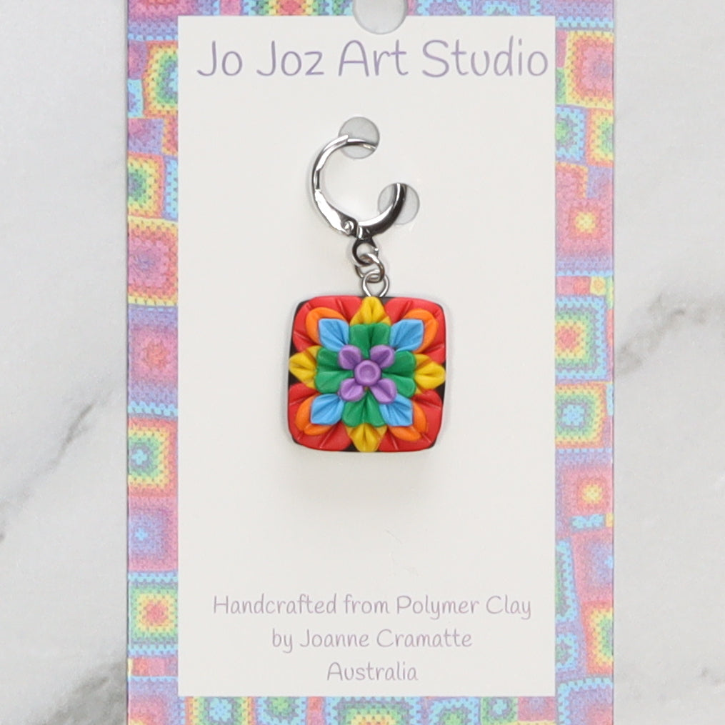 Jo Joz Art Studio Granny Square Bright Stitch Markers – view 3