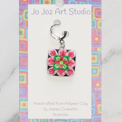 Jo Joz Art Studio Granny Square Pink/Green Stitch Markers – view 5