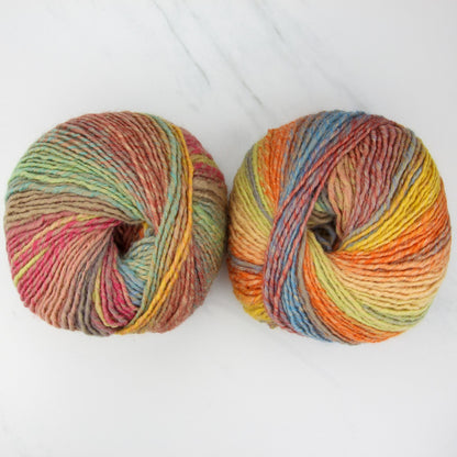 Katia Azteca in colourway Rainbow Multi – 10ply weight wool, acrylic yarn