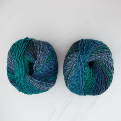 Katia Azteca in colourway Greens & Blues – 10ply weight wool, acrylic yarn