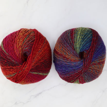 Katia Azteca in colourway Dk Pink Multi – 10ply weight wool, acrylic yarn