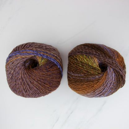 Katia Azteca in colourway Browns & Purple – 10ply weight wool, acrylic yarn