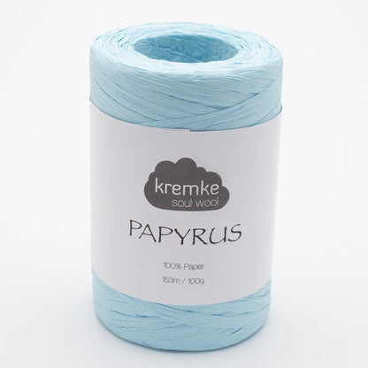 Kremke Soul Wool Papyrus in colourway Mint – 8ply weight paper yarn