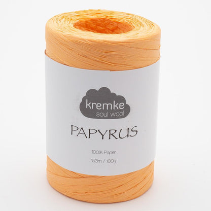 Kremke Soul Wool Papyrus in colourway Salmon – 8ply weight paper yarn