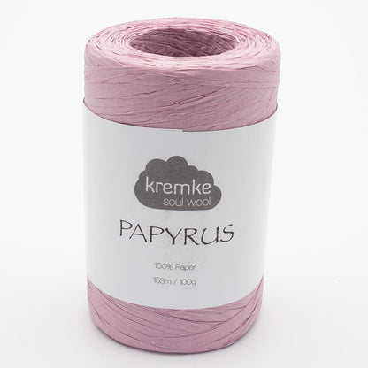 Kremke Soul Wool Papyrus in colourway Dusky Pink – 8ply weight paper yarn