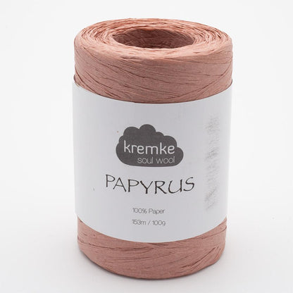 Kremke Soul Wool Papyrus in colourway Copper – 8ply weight paper yarn
