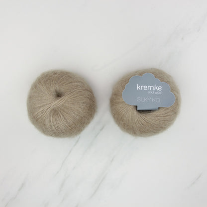 Kremke Soul Wool Silky Kid in colourway 06-029 Camel – 2ply weight mohair, silk yarn