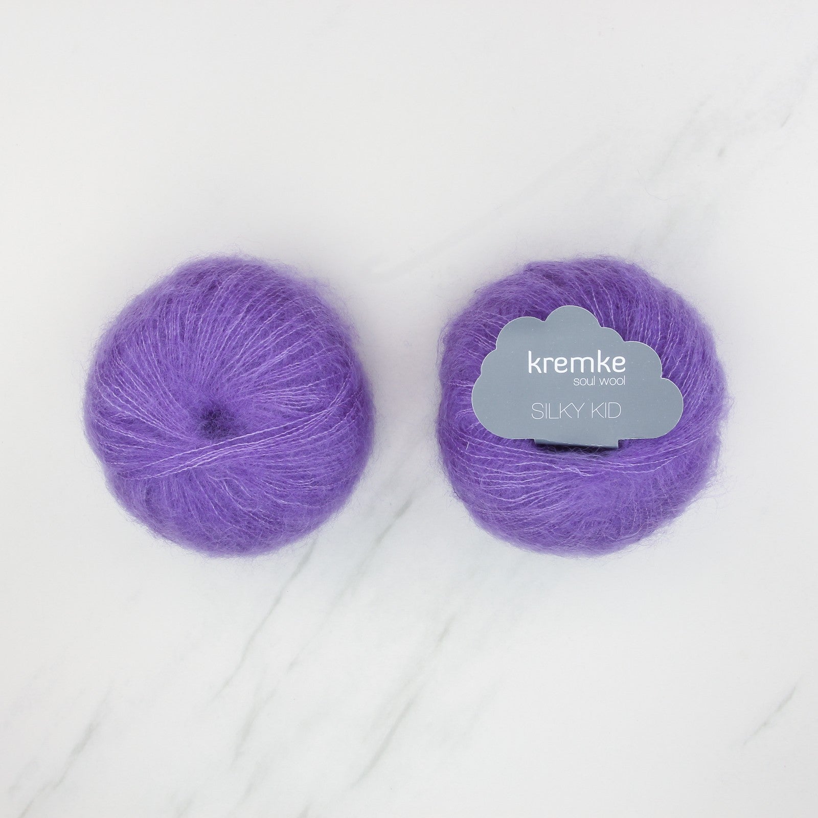 Kremke Soul Wool Silky Kid in colourway 12-192 Lavender – 2ply weight mohair, silk yarn