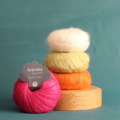 Kremke Soul Wool Silky Kid – 2ply weight mohair, silk yarn – view 3