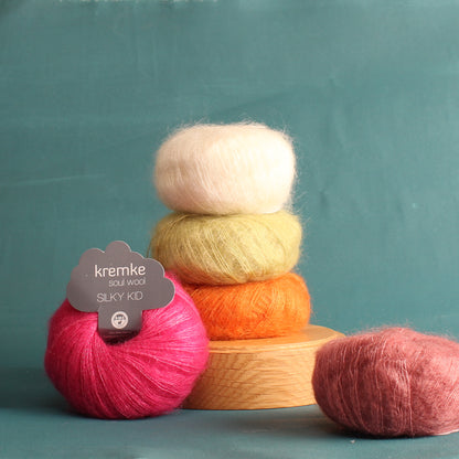 Kremke Soul Wool Silky Kid – 2ply weight mohair, silk yarn