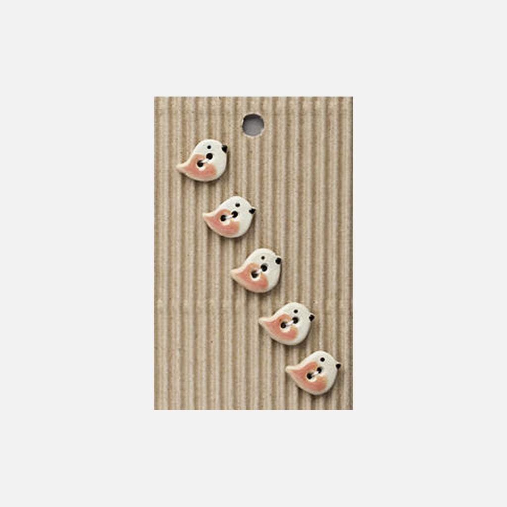 Incomparable Buttons L578 Pink Bird Buttons