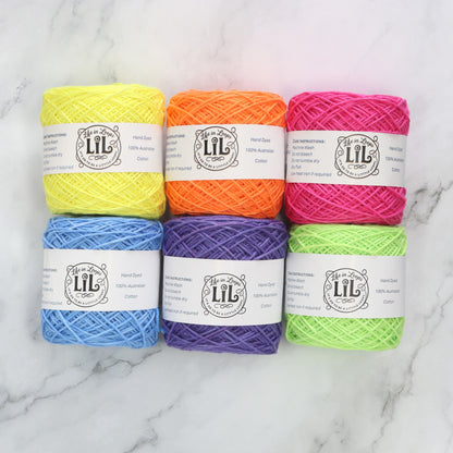Life in Loops Gradient Yarn Box 4ply in colourway I Can Sing a Rainbow Fade – 4ply weight cotton yarn