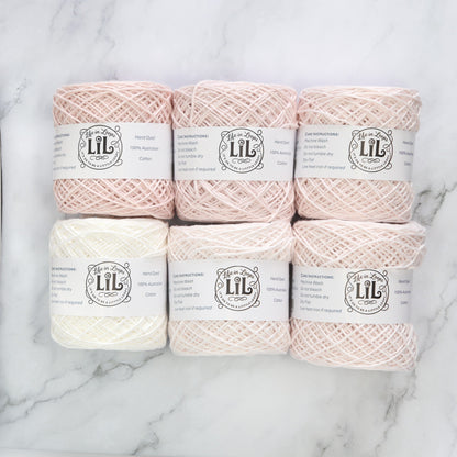Life in Loops Gradient Yarn Box 8ply in colourway Dusty Pink Ombre – 8ply weight cotton yarn