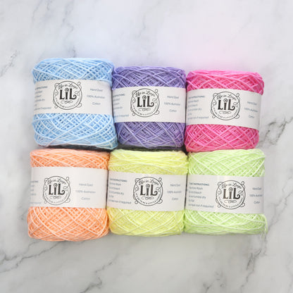 Life in Loops Gradient Yarn Box 8ply in colourway Perfect Pastel Ombre – 8ply weight cotton yarn