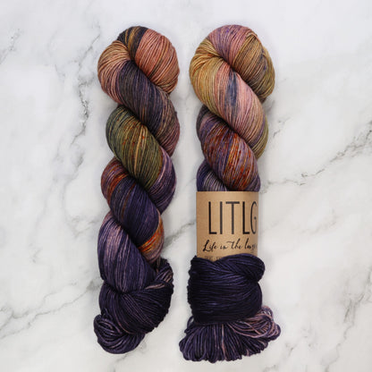 Life in the Long Grass Sport Merino in colourway Astral – 5ply weight merino yarn