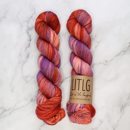 Life in the Long Grass Sport Merino in colourway Augur – 5ply weight merino yarn